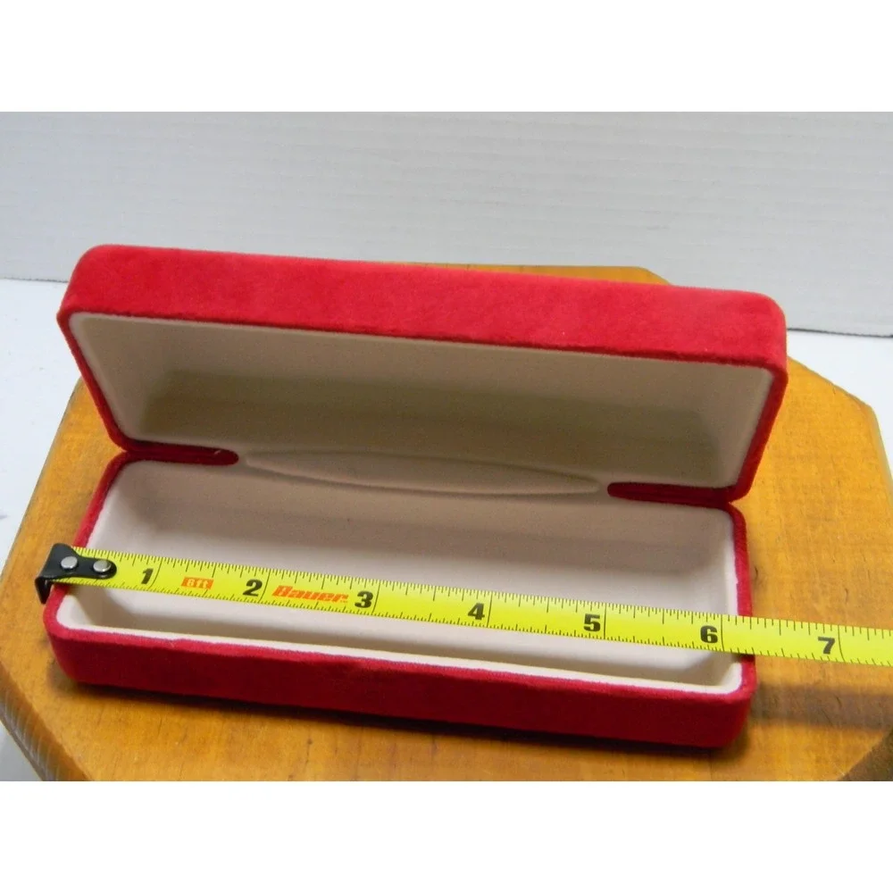 Carolina Herrera Red Velvet Eyeglasses Sunglasses Hard Case Only Designer